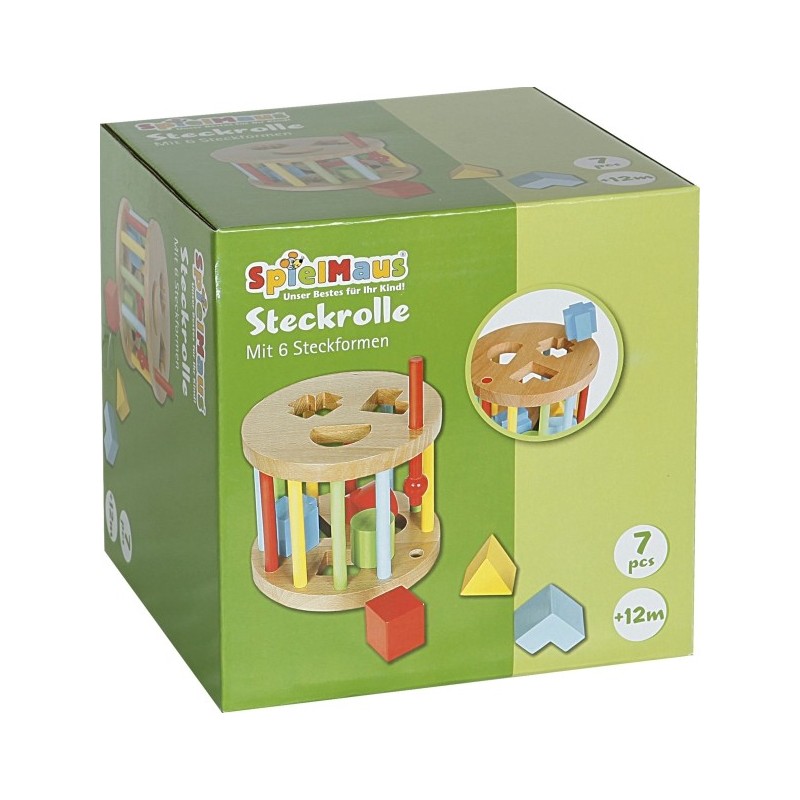 SpielMaus Formsortierer aus Holz für Kinder ab 12 Monaten.