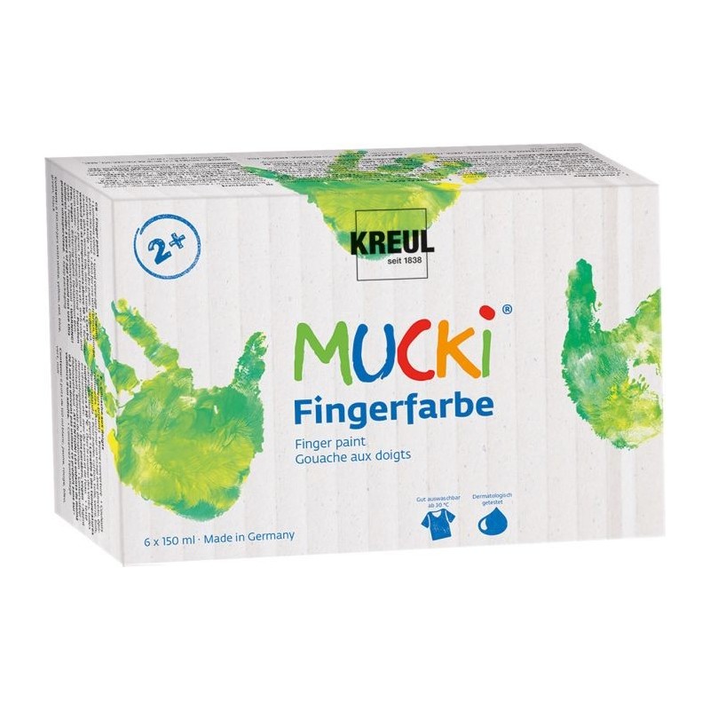 MUCKI Fingerfarben 6er Set