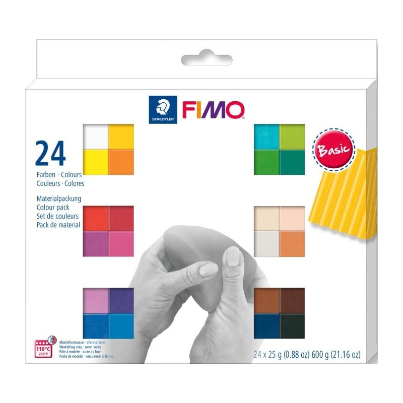 FIMO soft Basic Colours 24 Stück
