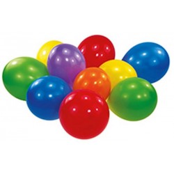 Ballons rund 100 Stück groß farbl.sort.