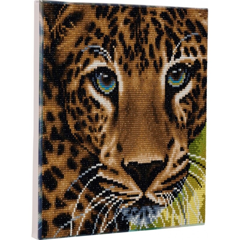 Crystal Art Leopard 30x30 cm