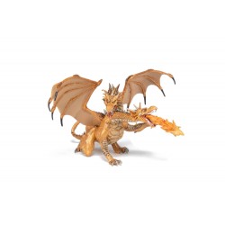 Zweiköpfiger Drache, gold