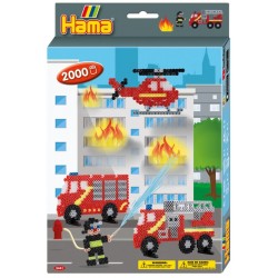 Hama® Bügelperlen Geschenkpackung Feuerwehr 2.000 Stück