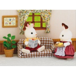 Sylvanian Families Hasenvater und Sofa
