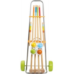 Outdoor active Krocketwagen für 4 Spieler, Länge 80 cm