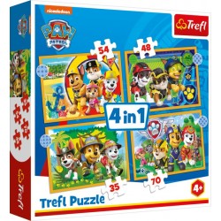 PAW 4in1 Puzzle 35/48/54/70 Teile