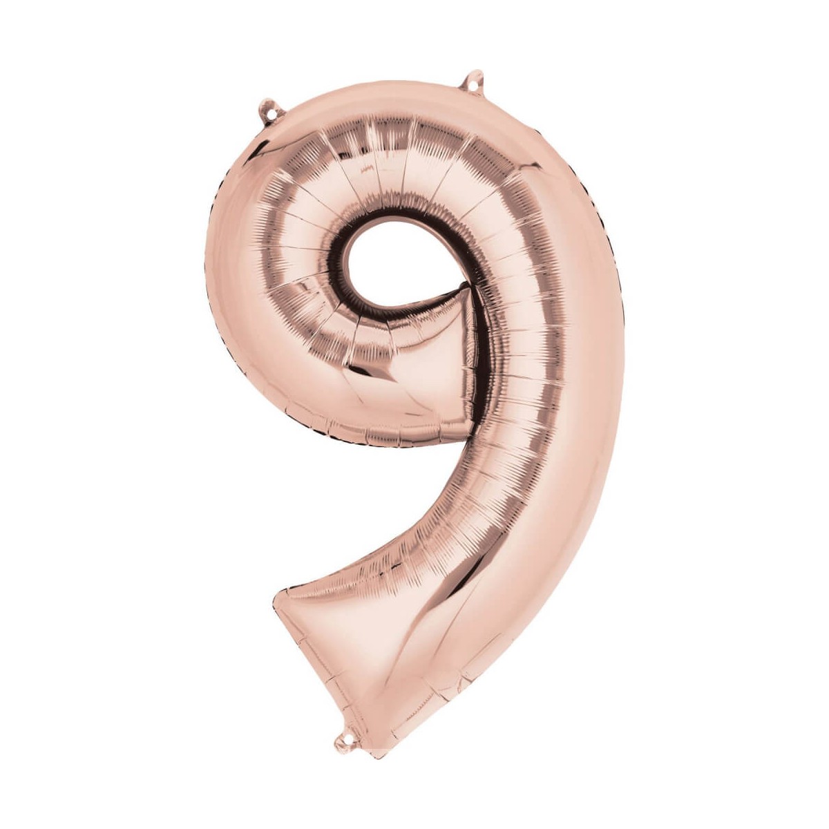 SuperShape 9   Rosé Gold Folienballon, P50, verpackt, 63 x 86cm
