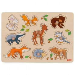 GoKi Steckpuzzle Waldtiere