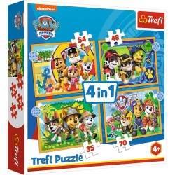 PAW 4in1 Puzzle 35/48/54/70 Teile