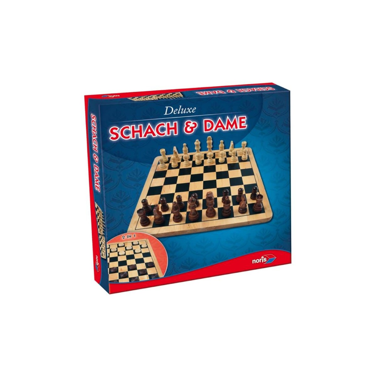 Spielwaren Krömer - Noris Spiele - Schach/Dame aus Holz