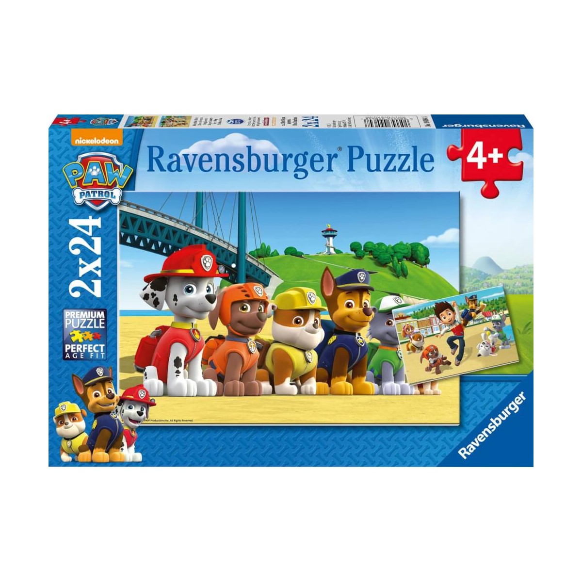 Ravensburger Puzzle - Heldenhafte Hunde, 2x24 Teile