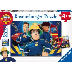 Ravensburger 09042 Puzzle Feuerwehrmann Sam hilft dir in der Not 2 x 24 Teile