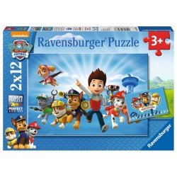 Ravensburger 07586 Puzzle: Ryder und die Paw Patrol 2x12 Teile