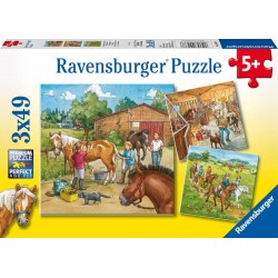 Ravensburger Puzzle   Mein Reiterhof, 3x49 Teile