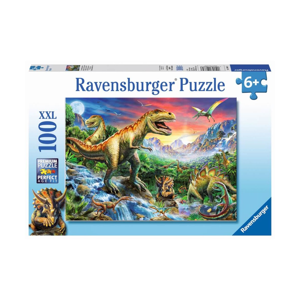 Ravensburger Puzzle   Bei den Dinosauriern, 100 Teile