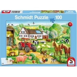 Schmidt Spiele   Puzzle   Fröhlicher Bauernhof, 100 Teile