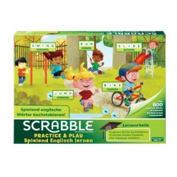 Mattel FTG51 Scrabble Practice & Play   Spielend Englisch lernen