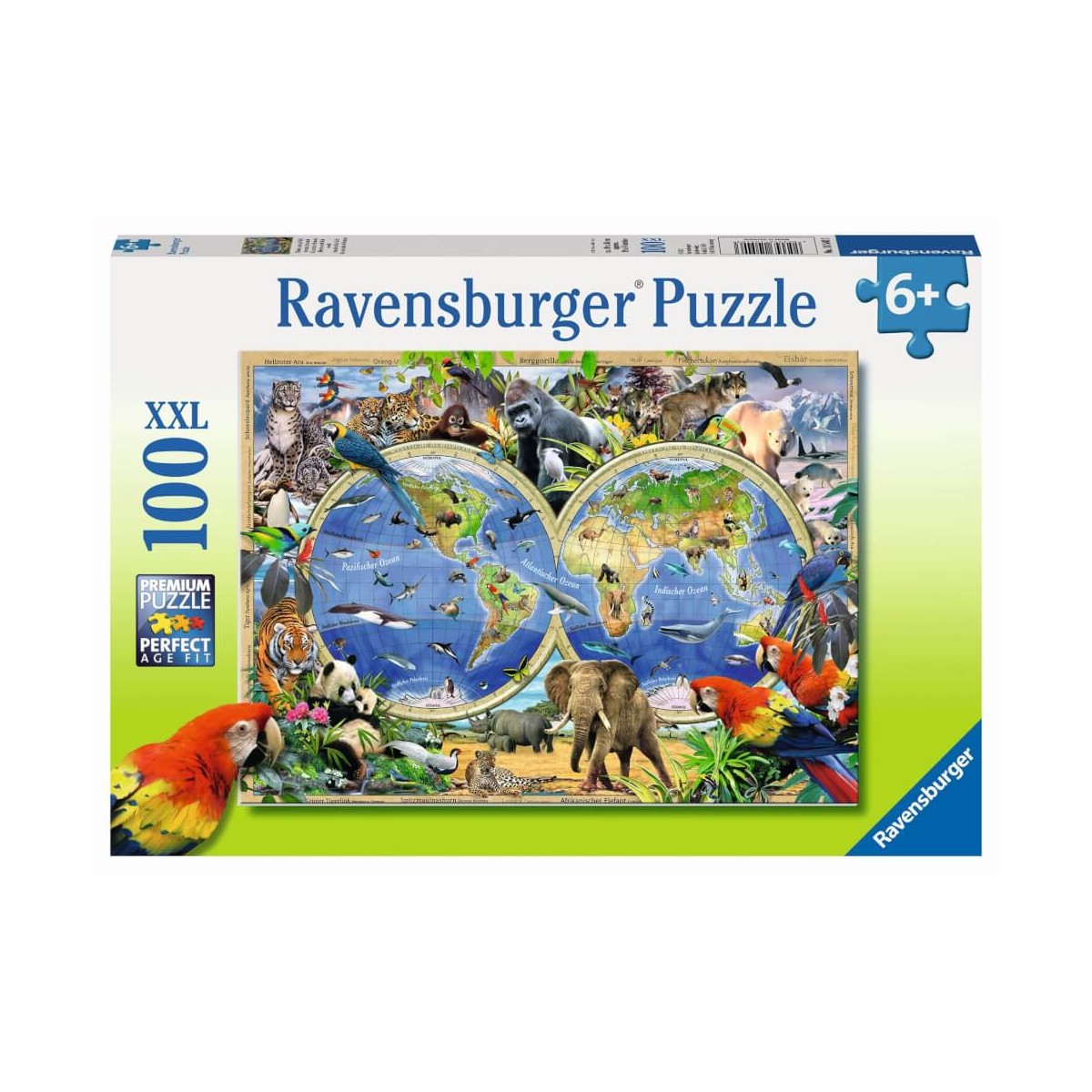 Tierisch - die Teile - um Krömer EAN: Spielwaren 4005556105403 - Welt, Ravensburger XXL- 100 Puzzle