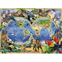 Ravensburger Puzzle   Tierisch um die Welt, 100 XXL Teile
