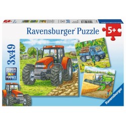 Ravensburger Puzzle   Große Landmaschinen, 3x49 Teile
