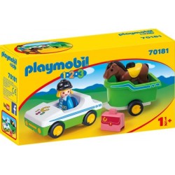 Playmobil® 70181   1.2.3   PKW mit Pferdeanhänger