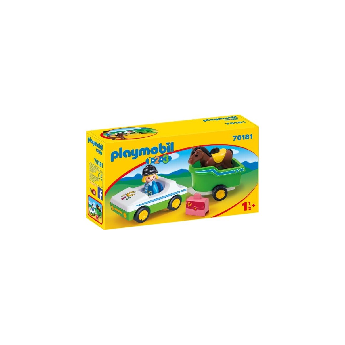 Playmobil® 70181   1.2.3   PKW mit Pferdeanhänger