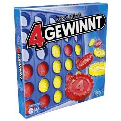 Hasbro A5640594 4 gewinnt, Strategiespiel für 2 Spieler, 4 gewinnt Rasterwand, 4 in einer Reihe, Spi