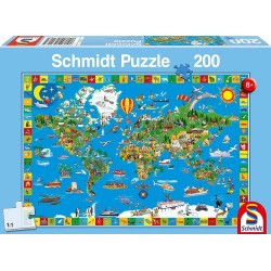 Schmidt Spiele Puzzle Deine bunte Erde, 200 Teile