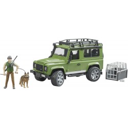 Bruder   Land Rover Defender Station Wagon mit Förster und Hund