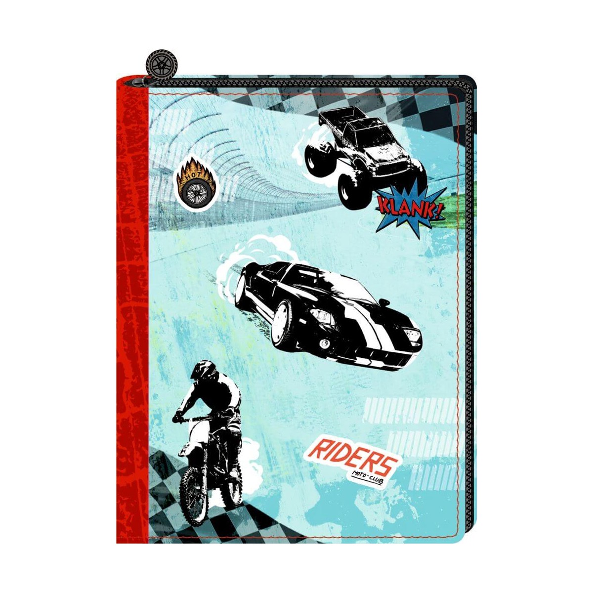 Coppenrath Verlag   Tagebuch Motorsport, mit Reißverschluss Cover
