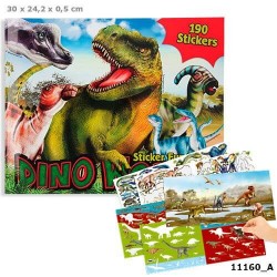 Dino Stickerfun, Malbuch mit Stickerboge