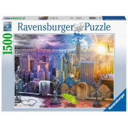 Ravensburger 16008 Puzzle New York im Winter und Sommer