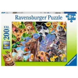 Ravensburger 12902 Puzzle Lustige Bauernhoftiere 200 Teile