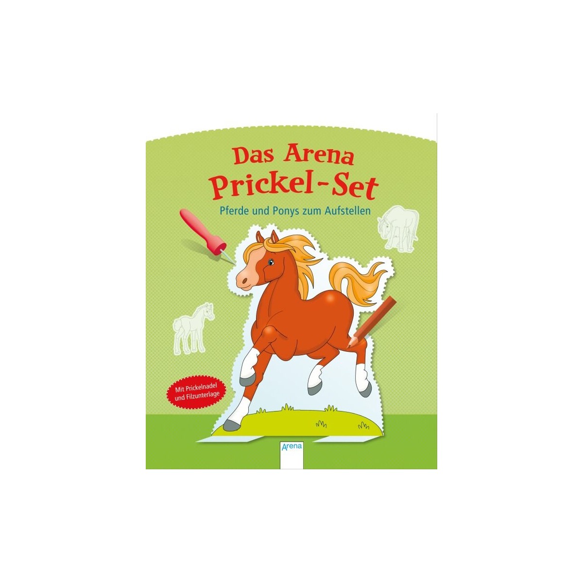 Arena Verlag   Das Arena Prickel Set   Pferde und Ponys zum Aufstellen