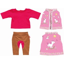 Heless   Puppen Reiter Outfit Lina, 3 teilig, Gr. 35 45 cm