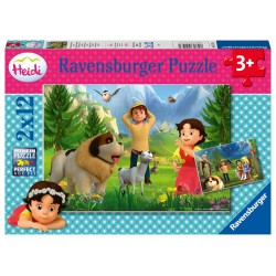 Ravensburger 05143 Puzzle Gemeinsame Zeit in den Bergen 2x12 Teile
