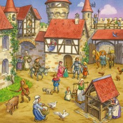 Ravensburger 05150 Puzzle Ritterturn. im Mittelalter 3x49 Teile