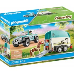 Playmobil® 70511   Country   PKW mit Ponyanhänger