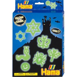 Hama® Bügelperlen kleine Geschenkpackung Nachtleuchtend, 1.500 Stück