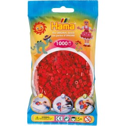 Hama® Bügelperlen Midi   Mittelrot 1000 Perlen