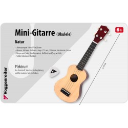 Voggenreiter   Mini Gitarre Ukulele Holz Natur