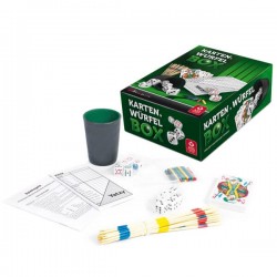 ASS Würfel  und Kartenbox. Spielesammlung