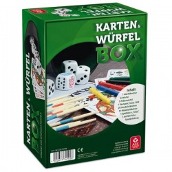 ASS Würfel  und Kartenbox. Spielesammlung