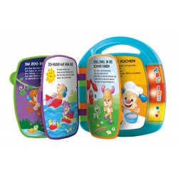 Mattel - Fisher-Price Lernspaß Baby-Spielzeug mit Liederbuch blau, Mus