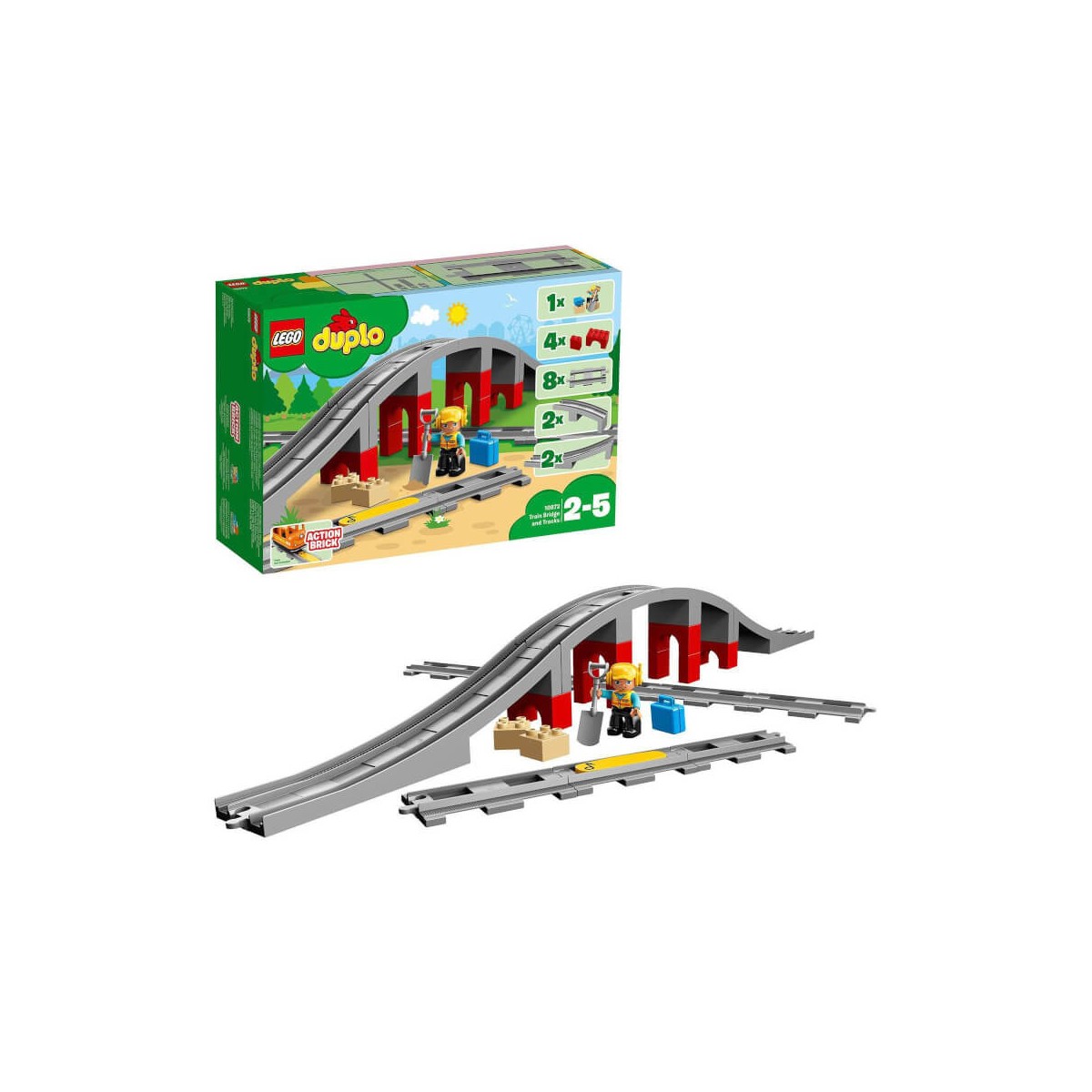 LEGO® DUPLO®   10872 Eisenbahnbrücke und Schienen