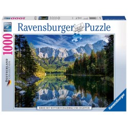 Ravensburger 19367 Puzzle Eibsee mit Wettersteingebirge & Zugspitze 1000 Teile