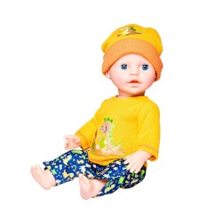 Puppen Strickpullover mit Hose Dino, Gr. 35 45 cm