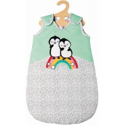 Puppen Schlafsack Pinguin Pünktchen, Gr. 35 45 cm