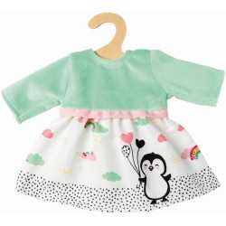 Puppen Kleid Pinguin Pünktchen, Gr. 35 45 cm