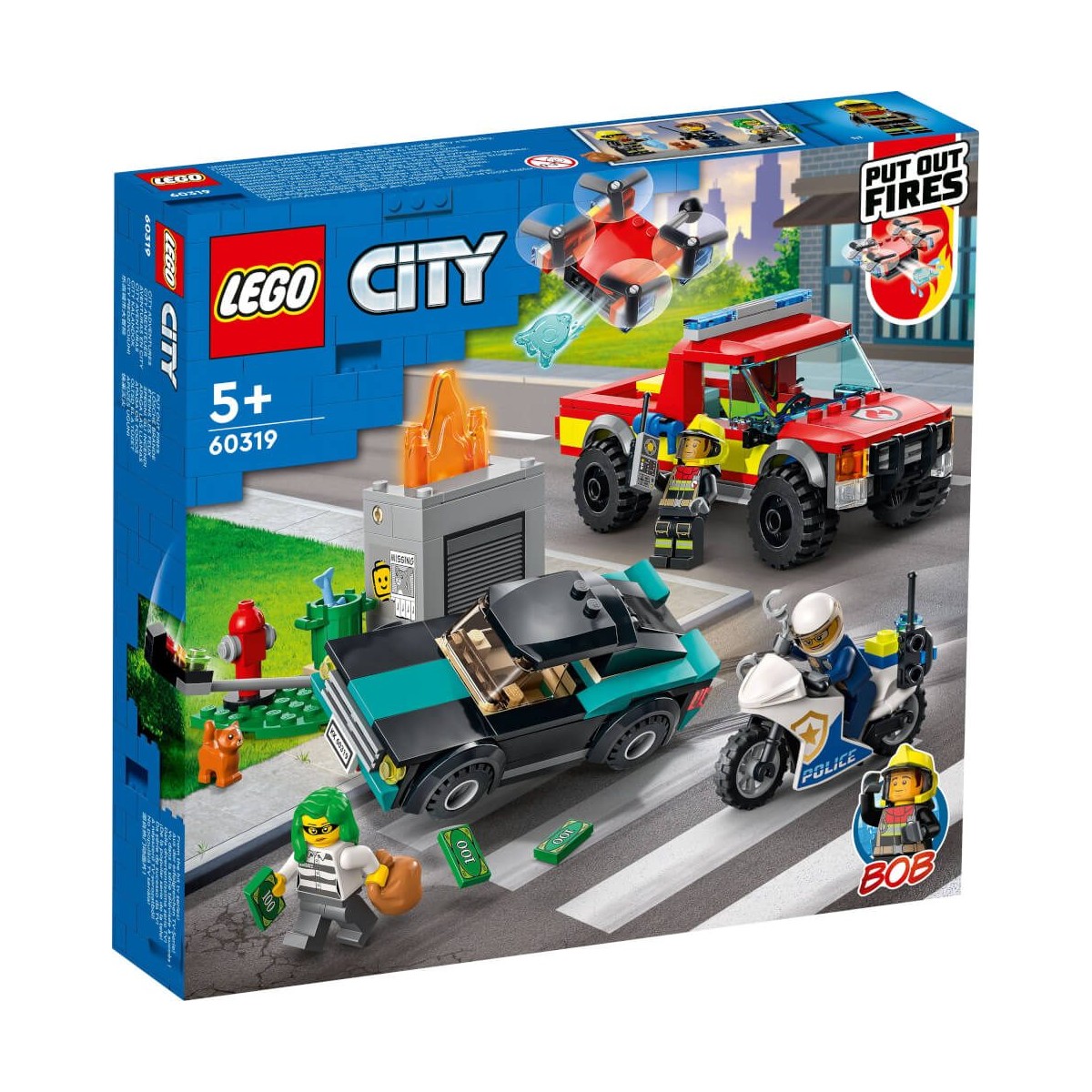 LEGO City 60319   Löscheinsatz und Verfolgungsjagd